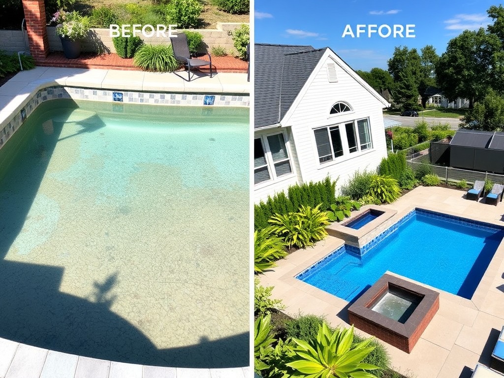 Swimming Pool Contractor Salem NH Before After